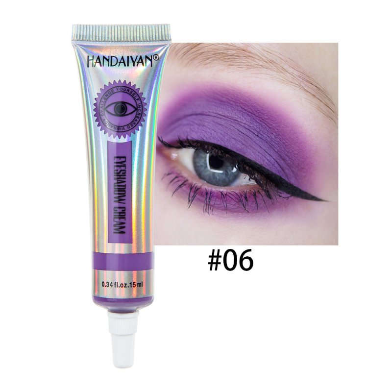 Universal 12 Colors Matte Eyeshadow Lasting Eye Shadow Cream for Women 6#