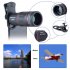 Universal 18x25 Monocular Zoom HD Optical Cell Phone Lens 18X Telephoto Lens for Smartphone    Without a tripod