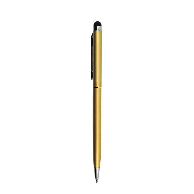 Universal 2 In 1 Touch Screen Stylus Pens For Ipad Iphone Samsung Tablet All Mobile Phones Tablet PC Golden