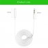 Universal 3 5mm Audio Extension Cable 4 pole Male to Female Headphone Extension Code for Mp3 Phone Tablet Desktop white