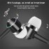 Universal 3 5mm Plug Wired In ear Earbuds Portable Wire Control Mobile Phone Gaming Headset With Microphone White