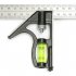 Universal 300mm Adjustable Stainless Steel Multifunctional Combination Try Square Set Right Angle Ruler