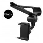 Universal 360 Car Clip Sun Visor Cell <span style='color:#F7840C'>Phone</span> Holder Mount Stand GPS Holder in Car Mobile Clip black