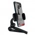 Universal 360 Car Clip Sun Visor Cell Phone Holder Mount Stand GPS Holder in Car Mobile Clip black