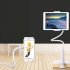 Universal 360 Flexible Table Stand Mount Lazy Holder for Phone iPad Tablets White