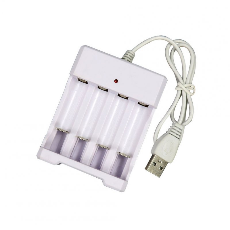 Universal 4 Slots AA AAA Rechargeable Battery USB Charger for Nickel-cadmium Battery