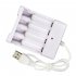 Universal 4 Slots AA AAA Rechargeable Battery USB Charger for Nickel cadmium Battery