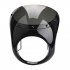 Universal 7  Headlight Handlebar Fairing Windshield Cafe Racer For  Dyna Sportster 1200 883 FLHT Bobber Touring Bright black