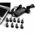 Universal AC DC smart laptop power adapter with ten connectors for powering most major brands of notebook computers 