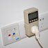 Universal Adapter   Power Monitor For EU Socket tracks power consumption and lets you track Voltage  Amps and Watts used on its LCD display