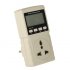Universal Adapter   Power Monitor For EU Socket tracks power consumption and lets you track Voltage  Amps and Watts used on its LCD display