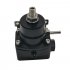 Universal Adjustable Fuel Pressure Regulator Oil Gauge PSI Adjustment Black