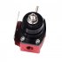 Universal Adjustable Fuel Pressure Regulator Oil Gauge PSI Adjustment Black red