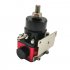 Universal Adjustable Fuel Pressure Regulator Oil Gauge PSI Adjustment Black red