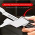 Universal Adjustable Wrench With 3 Chuck Multifunctional Double ended Bath Wrench Bathroom Repair Hand Tool as shown