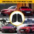 Universal Air Flow Intake Hood Scoop Bonnet Vent Cover Sticker Window Frame Design Hood Vent Sticker Cover Decoration Left And Right Pack Of 2 black