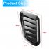 Universal Air Flow Intake Hood Scoop Bonnet Vent Cover Sticker Window Frame Design Hood Vent Sticker Cover Decoration Left And Right Pack Of 2 black