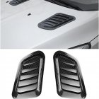 Universal Air Flow Intake Hood Scoop Bonnet Vent Cover Sticker Window Frame Design Hood Vent Sticker Cover Decoration Left And Right Pack Of 2 carbon fiber pattern