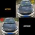 Universal Air Flow Intake Hood Scoop Bonnet Vent Cover Sticker Window Frame Design Hood Vent Sticker Cover Decoration Left And Right Pack Of 2 black