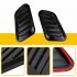 Universal Air Flow Intake Hood Scoop Bonnet Vent Cover Sticker Window Frame Design Hood Vent Sticker Cover Decoration Left And Right Pack Of 2 black
