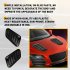 Universal Air Flow Intake Hood Scoop Bonnet Vent Cover Sticker Window Frame Design Hood Vent Sticker Cover Decoration Left And Right Pack Of 2 black