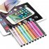 Universal Aluminum Alloy Touch  Pen Metal Touch Screen Pen Stylus Pens Capacitive Screen Pen With Clip For Tablet Mobile Phone Purple