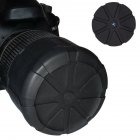 Universal Anti Dust Waterproof Silicone Lens Cover Protector for DSLR SLR Camera black