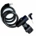 Universal Anti Theft Bike Bicycle Lock Stainless Steel Cable Coil for Castle Motorcycle Cycle MTB Bike Security Lock Black without sign Thick 9 5  long 100CM