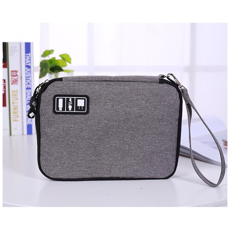 Universal Cable Organizer Bag for Travel Houseware Storage Small Electronics Accessories Cases  Small black