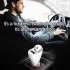 Universal Car Bluetooth Headset BT 5 0 Charger Automatic Pairing Touch Control Wireless Headphones 2 in 1 Bleutooth Earphone white