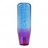 Universal Car Gear Shift Knob Stick Crystal Bubble Gear Shifter with Thread Adapter Blue and purple 10cm