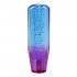 Universal Car Gear Shift Knob Stick Crystal Bubble Gear Shifter with Thread Adapter Blue and purple 15CM