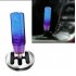 Universal Car Gear Shift Knob Stick Crystal Bubble Gear Shifter with Thread Adapter Blue and purple 10cm