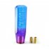 Universal Car Gear Shift Knob Stick Crystal Bubble Gear Shifter with Thread Adapter Blue and purple 10cm