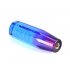 Universal Car Gear Shift Knob Stick Crystal Bubble Gear Shifter with Thread Adapter Blue and purple 10cm