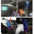 Universal Car Gear Shift Knob Stick Crystal Bubble Gear Shifter with Thread Adapter Blue and purple 10cm