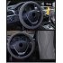 Universal Car Leather Steering wheel Cover Anti slip for 38CM 15  Steering Wheel coffee 38cm