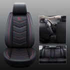 Universal Car Seat Covers 3D PU Leather Set Cushion Full Protector Black Red Standard Edition