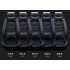 Universal Car Seat Covers 3D PU Leather Set Cushion Full Protector All Black Standard Edition