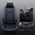 Universal Car Seat Covers 3D PU Leather Set Cushion Full Protector Black and Blue Standard Edition