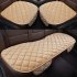 Universal Car Seat Cushion Velvet Silk Seat Cover Set Warm Beige
