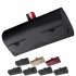 Universal Car Sunglass Holder Sun Visor Eyeglasses Case Clip Hanger Sunglasses Storage Protective Box Auto Accessories Black   pink wire
