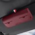 Universal Car Sunglass Holder Sun Visor Eyeglasses Case Clip Hanger Sunglasses Storage Protective Box Auto Accessories beige
