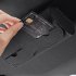 Universal Car Sunglass Holder Sun Visor Eyeglasses Case Clip Hanger Sunglasses Storage Protective Box Auto Accessories beige