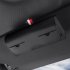 Universal Car Sunglass Holder Sun Visor Eyeglasses Case Clip Hanger Sunglasses Storage Protective Box Auto Accessories beige