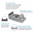 Universal Cell Phone Photography Adapter Quick Mount Smartphone Adapter Holder Clip Bracket For Telescope black