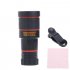Universal Clip on 8X Optical Zoom HD Monocular Telescope Camera Lens For Mobilephone Tablet Black