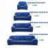 Universal Cloth Sofa Covers for Living Room Elastic Spandex Slipcovers black Four persons  applicable to 235 300cm 