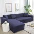Universal Cloth Sofa Covers for Living Room Elastic Spandex Slipcovers Navy Four people  applicable to 235 300cm  Four people  applicable to 235 300cm 