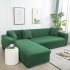 Universal Cloth Sofa Covers for Living Room Elastic Spandex Slipcovers Dark green Double  145 185cm applicable 